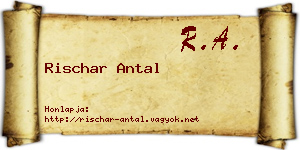 Rischar Antal névjegykártya